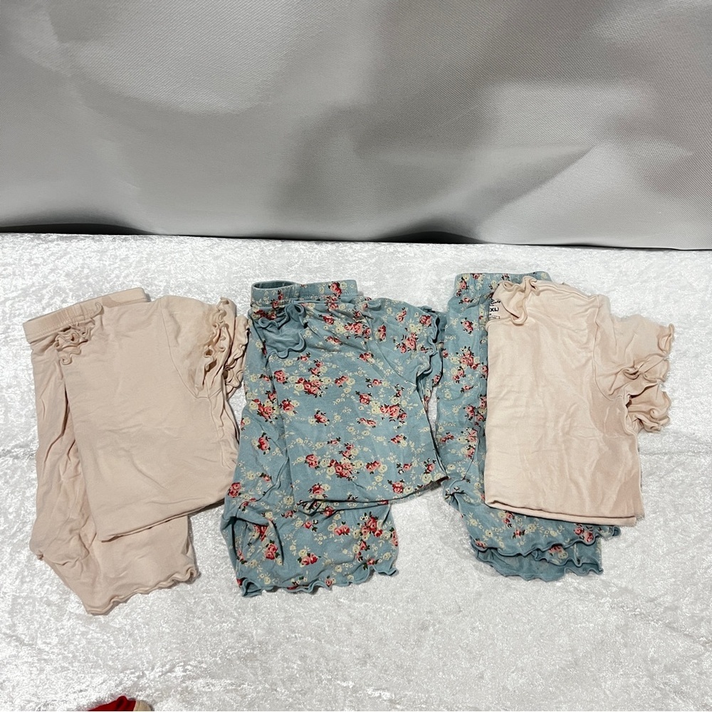 Vaenait Baby Pajama Bundle Lot 6 Pieces Size 120 (XL) 6-7 Years Old Girls Soft